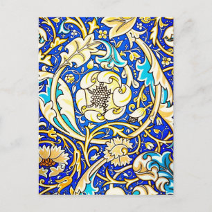 Postcard-Vintage Fabric/Fashion-William Morris 20 Postcard