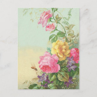 Postcard Vintage Floral
