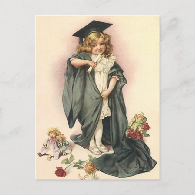 Postcard VINTAGE Graduation Design for Invitation (Front)