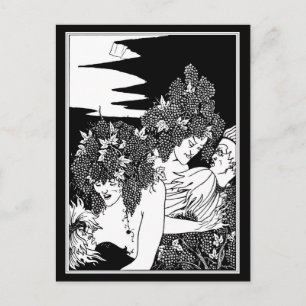 Postcard-Vintage Illustration-Aubrey Beardsley 41 Postcard