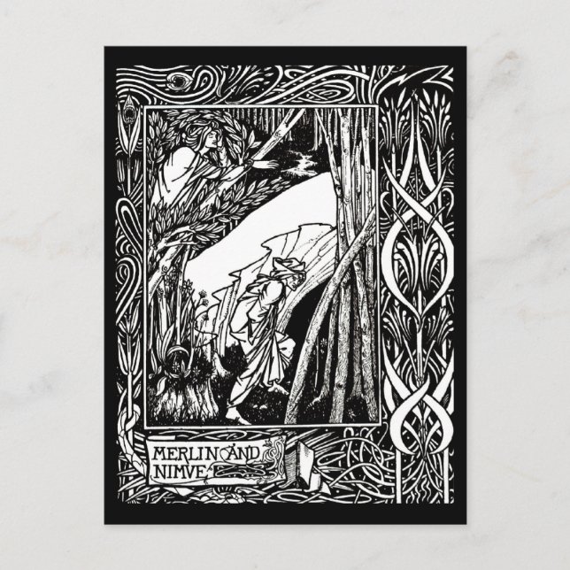 Postcard-Vintage Illustration-Aubrey Beardsley 6 Postcard (Front)