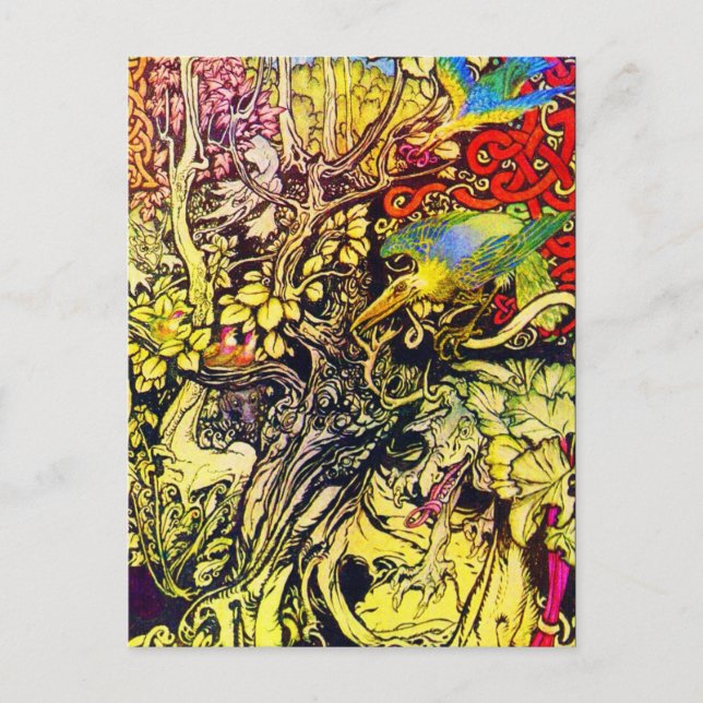 Postcard-Vintage Illustration-Rackham 40 Postcard (Front)