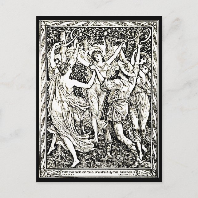 Postcard-Vintage Illustration-Walter Crane 60 Postcard (Front)