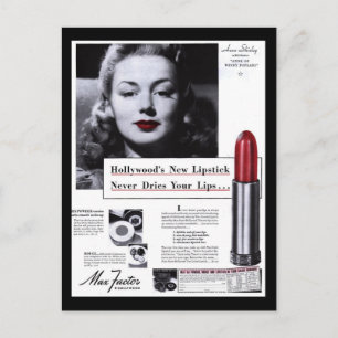 Postcard-Vintage Lipstick Advertisement Postcard