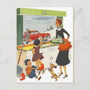 Postcard Vintage New Home Job Moved Address Fun PC