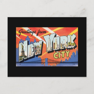Postcard Vintage New York City Poster