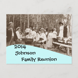 Postcard Vintage Picnic Family Reunion Invitation