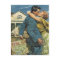 Postcard Vintage Retro Couple Housewarming Party