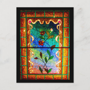 Postcard-Vintage Stained Glass-23 Postcard