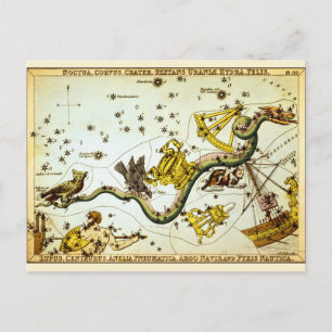 Postcard: Vintage Star Map - Constellation Atlas Postcard