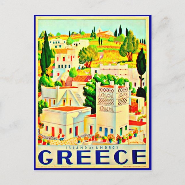Postcard-Vintage Travel-Greece 6 Postcard (Front)