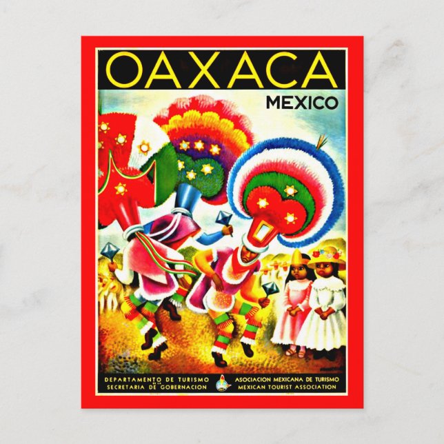 Postcard-Vintage Travel-Oaxaca Postcard (Front)