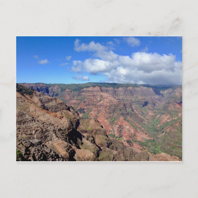 Postcard  Waimea valley of Kauai island (Front)