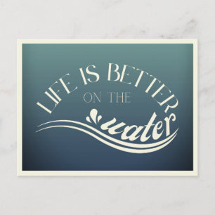 Postcard water sport Surf sup sailing vacation 