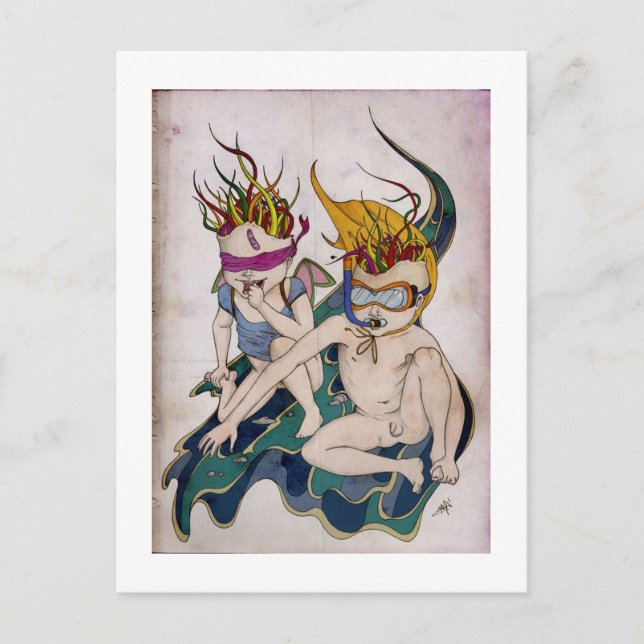 Postcard - We were gonna save the world (Front)