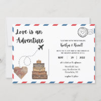 Postcard Wedding Invitation- Destination Wedding