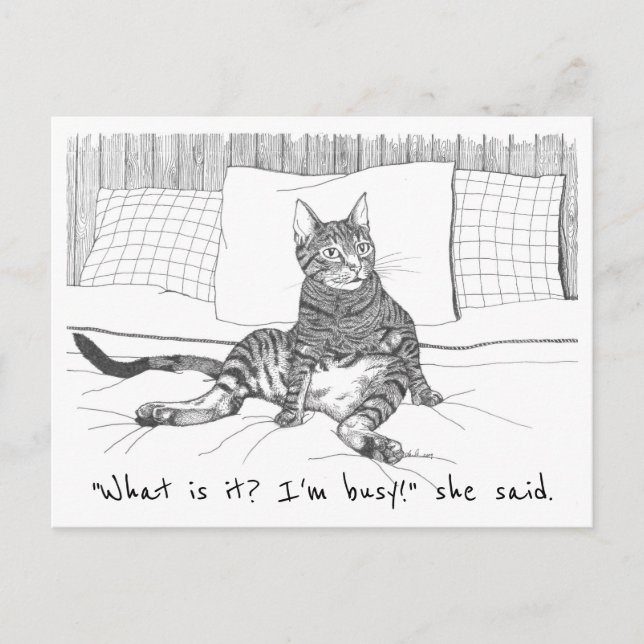 postcard: "What do you want?" (Lily) Postcard (Front)