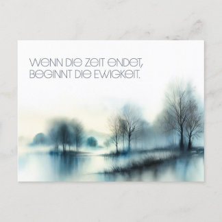 postcard "When the time ends ..."