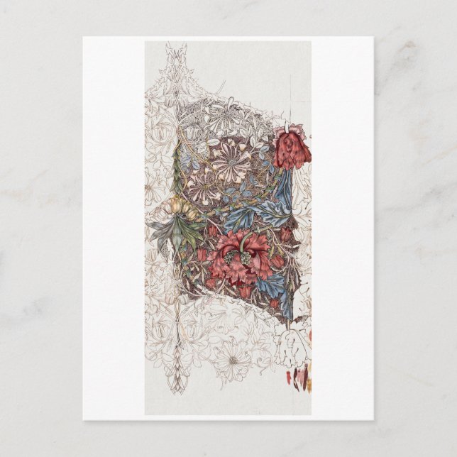 POSTCARD : WILLIAM MORRIS : WILD TULIP (Front)