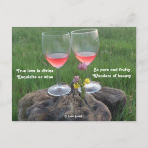 Postcard Wine Poem By Ladee Basset