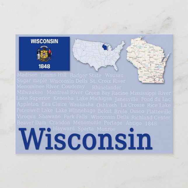 Postcard "Wisconsin" (Front)
