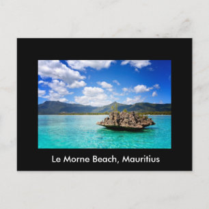 Postcard With Beach Of Mauritius Theme