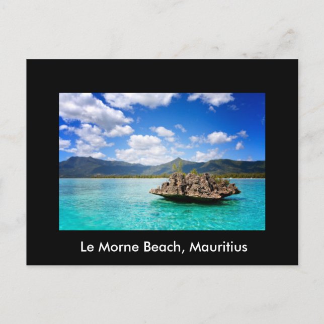 Postcard With Beach Of Mauritius Theme (Front)