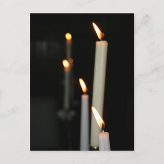 Postcard with candles