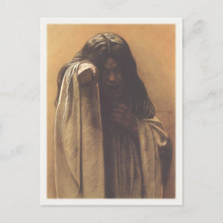 Postcard With Carlos Schwabe Painting
