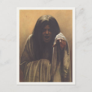 Postcard With Carlos Schwabe Painting