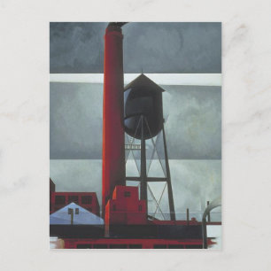 Postcard With Charles Demuth Painting