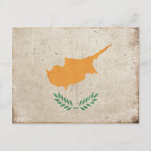 Postcard with Cool Cyprus Flag Print