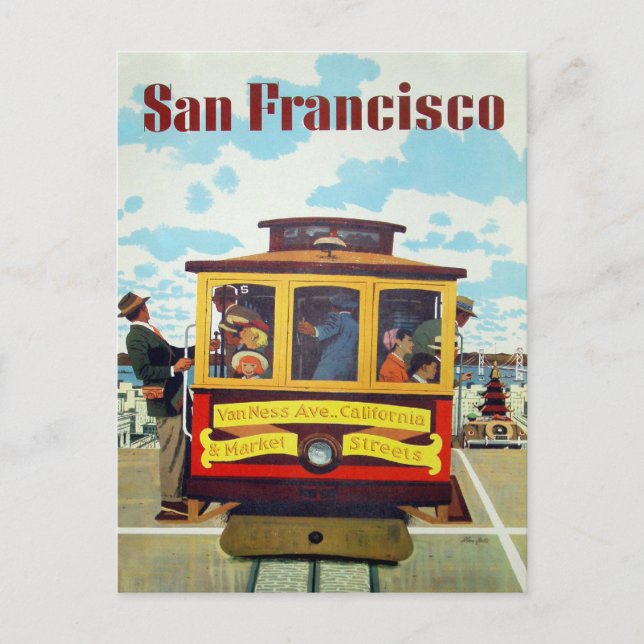Postcard with Cool San Francisco Print (Front)
