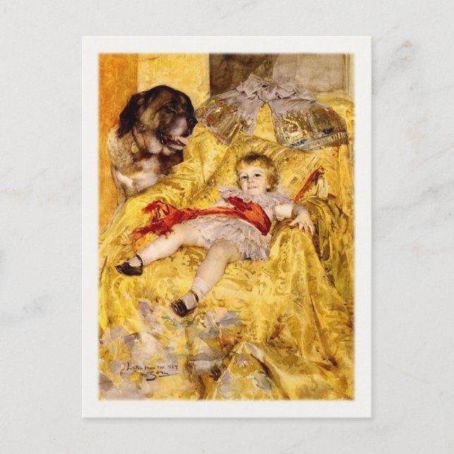 Postcard With Famous Painting (Front)