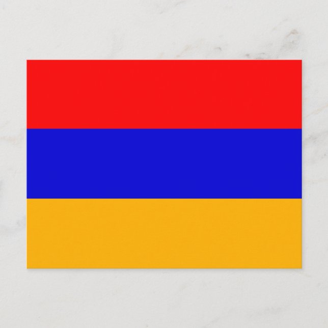 Postcard with Flag of Armenia (Front)