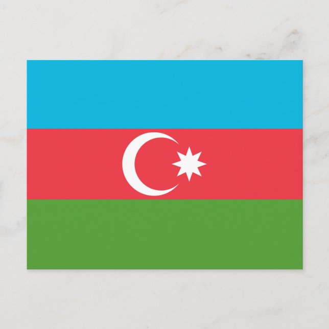 Postcard with Flag of Azerbaijan (Front)