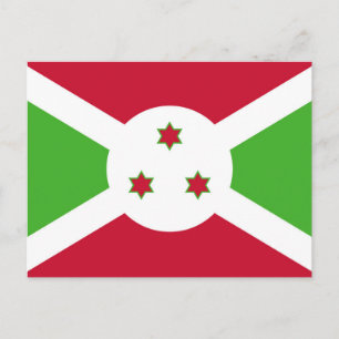 Postcard with Flag of Burundi