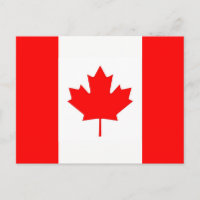 Postcard with Flag of Canada