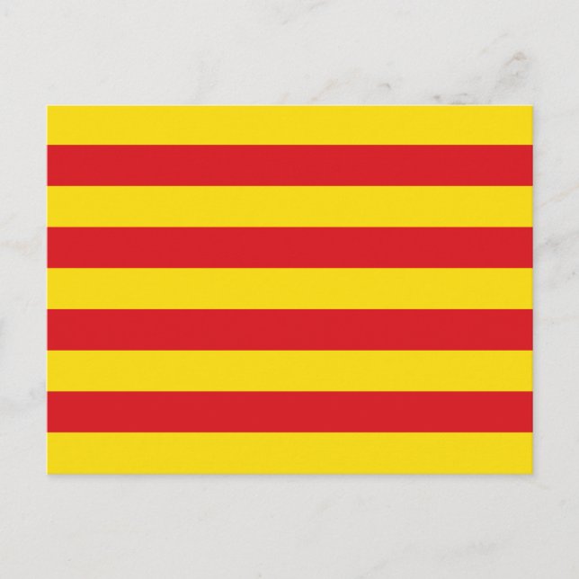 Postcard with Flag of Catalonia (Front)