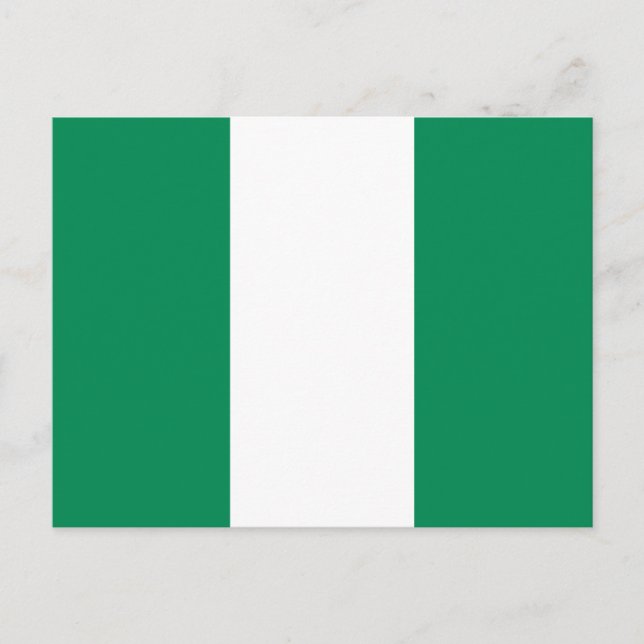 Postcard with Flag of Nigeria (Front)