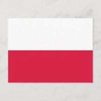 Postcard with Flag of Poland