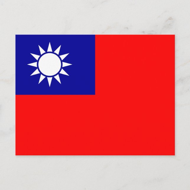 Postcard with Flag of Taiwan (Front)