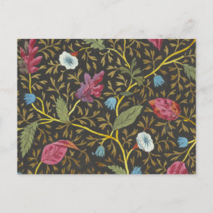 Postcard with Floral Design for Printed Fabric