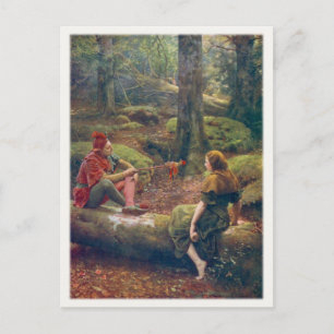 Postcard With John Collier Painting