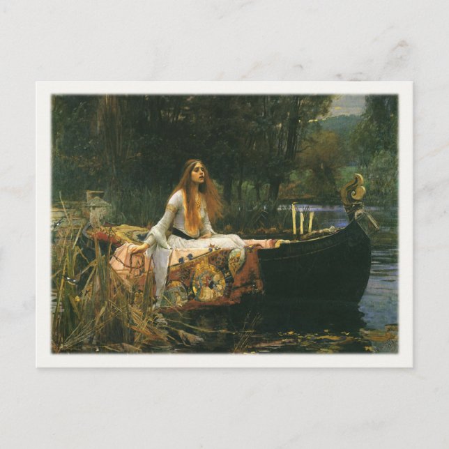 Postcard with John William Waterhouse Painting (Front)