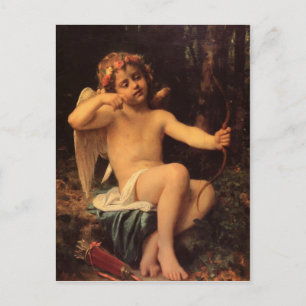 Postcard With Léon Bazile Perrault Painting