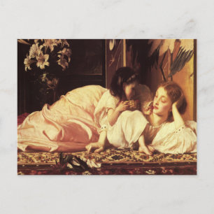 Postcard With Lord Frederick Leighton Painting