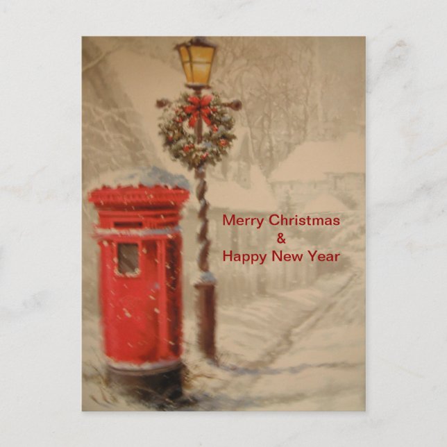 Postcard With Red Post Box (Front)