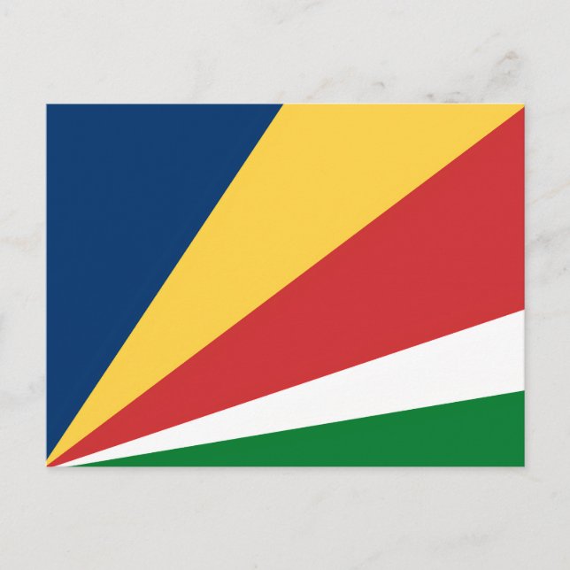 Postcard with Seychelles Colours Design (Front)