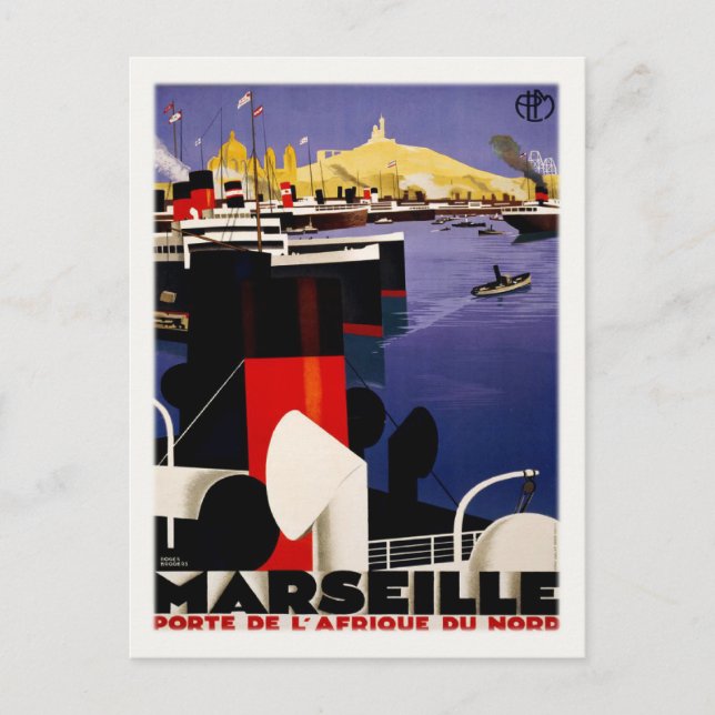 Postcard With Vintage Port Poster (Front)